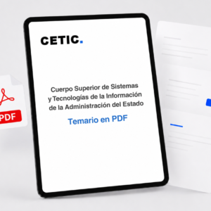 Temario cuerpo superior de sistemas en PDF para oposiciones TIC A1, de elaboración propia por profesores funcionarios TIC de carrera según programa oficial del BOE