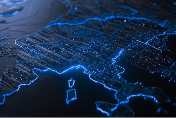 Mapa digital de Europa que representa la madurez de datos abiertos en el contexto europeo.