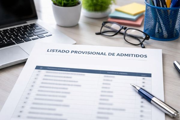 Listado provisional de admitidos TAI 2026