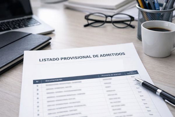 Listado provisional de admitidos GSI en entorno de oficina