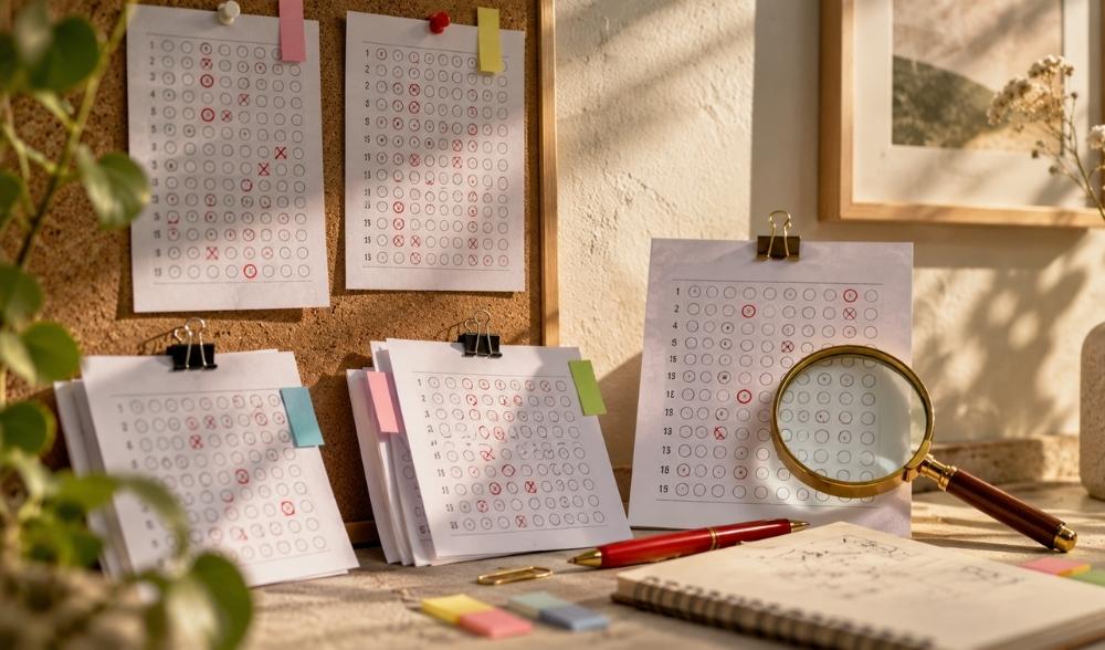 Cómo revisar los errores después de un test